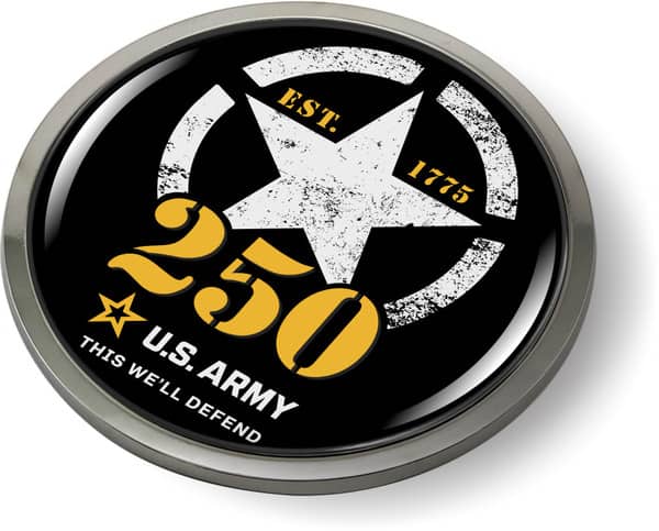 U.S. Army Birthdays 250th Anniversary Emblem